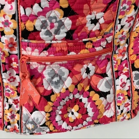 Vera Bradley Crossbody Multi-Zipper Bright Colored Purse - Picture 7 of 13